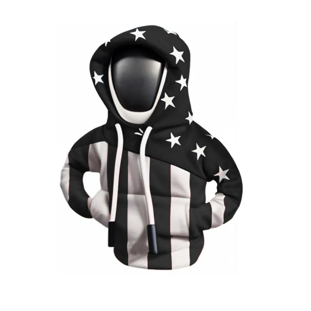 American Flag Car Gear Shift Hoodie