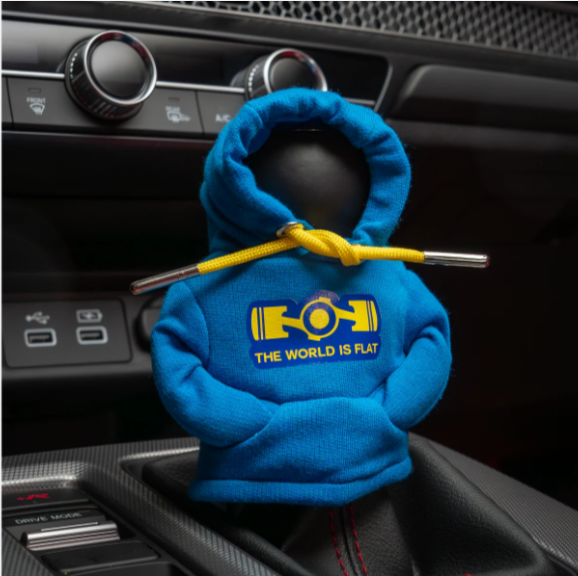 Shift Knob Hoodie - The World Is Flat